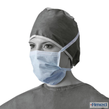Disposable 3-Ply Nonwoven Surgical Face Mask with Tie on