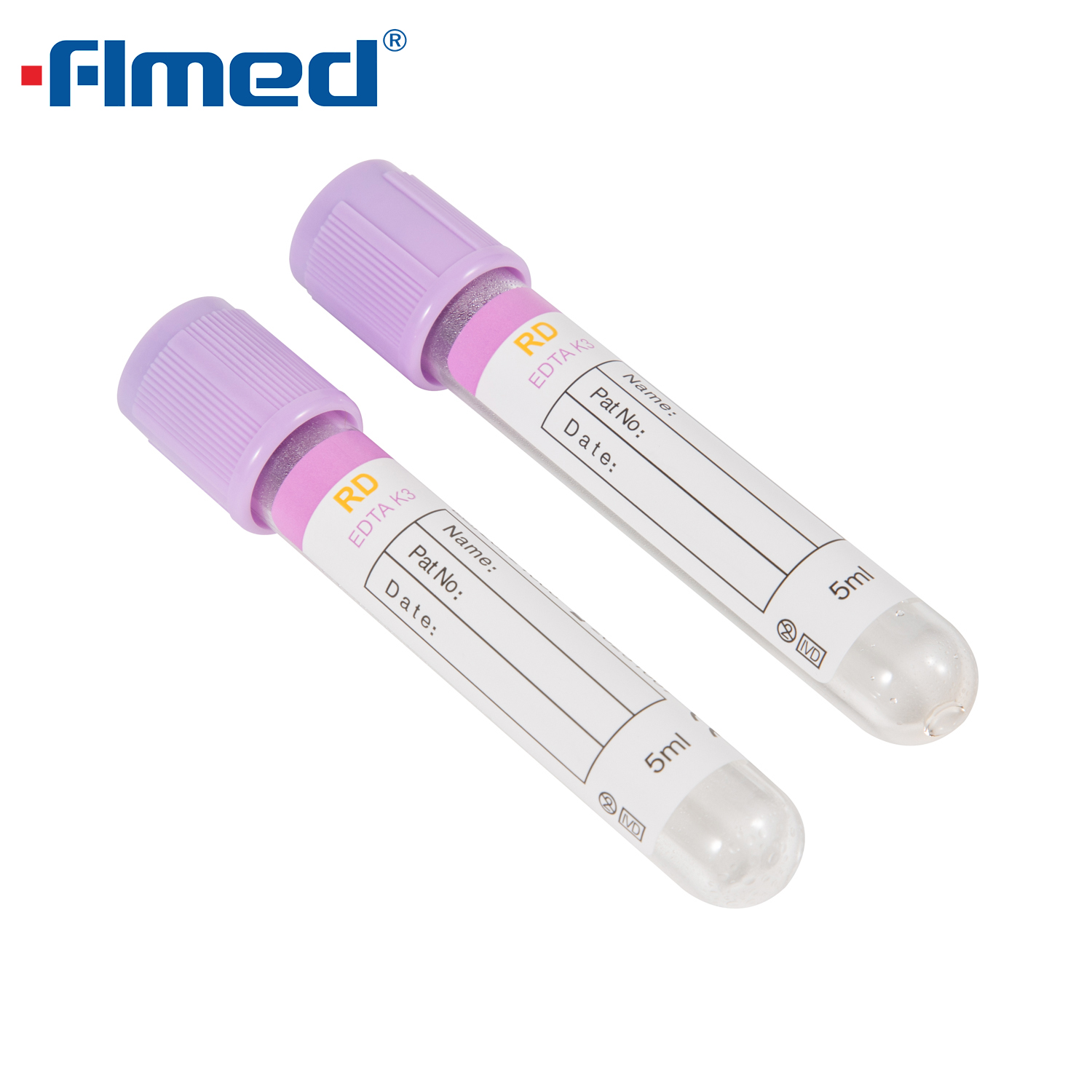 Vacuum Glass Blood Collection Tubes for Blood Samples Collection from